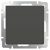 Купить Выключатель Werkel WL07-SW-1G-2W одноклавишный проходной серо-коричневый по низкой цене