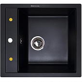 Купить Мойка Zigmund & Shtain Platz 465 кухонная гранитная Черный базальт по низкой цене