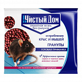 Купить Средство от крыс и мышей Гранулы Чистый Дом пакет 50 г по низкой цене