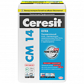 Купить Клей Ceresit CM 14 Extra для керамической плитки и керамогранита 25 кг по низкой цене