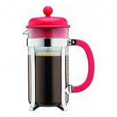 Купить Френч-пресс Bodum Caffettiera красный, 1 л по низкой цене