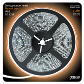 Купить Лента Gauss LED 311000107 5050/30-SMD светодиодная IP66 7,2W 12V DC теплый белый 5 м по низкой цене