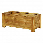 Купить Уличный горшок деревянный 100Х50Х40 см по низкой цене