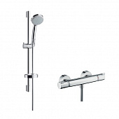 Купить Набор Hansgrohe Croma 100 Vario 27034000 душевой с термостатом по низкой цене