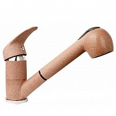 Купить Смеситель GranFest 1774 для кухни, терракотовый, с выдвижной лейкой по низкой цене