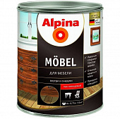 Купить Лак Alpina Moebel акриловый, для мебели, глянцевый 0,75 л по низкой цене