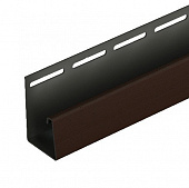 Купить J-профиль Docke фасадный Шоколадный 3050 мм по низкой цене