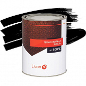 Купить Эмаль Elcon термостойкая черная 1 л по низкой цене