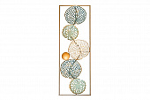 Купить Панно Garda Decor Листья декоративное настенное 37SM-0717-A 31,1х89,5х4,4 см по низкой цене