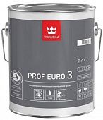 Купить Краска Tikkurila Prof Euro 3 база C интерьерная глубокоматовая 2,7 л по низкой цене