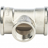 Купить Тройник Stout переходной SFT-0022-001341 1х3/4х1 дюйм никелированный с внутренней резьбой по низкой цене