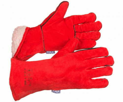 Купить Краги спилковые пятипалые, тип трек утепленные по низкой цене