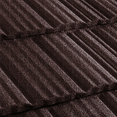 Купить Черепица Metrotile Metroshake II композитная коричневая по низкой цене