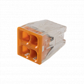 Купить Клемма 2273-244 соединительная для быстр. монтажа 4-пров. (1,0-2,5 мм2) 380В 24А IP30 уп. 130 штук по низкой цене