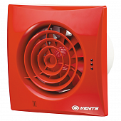 Купить Вентилятор Vents 150 Quiet вытяжной, энергосберегающий, красный по низкой цене