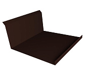 Купить Планка Grand Line Velur20 Ral 8017 примыкания нижняя резка 260х122 мм по низкой цене