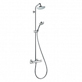 Купить Стойка Hansgrohe Croma Showerpipe 1jet 27135000 душевая с термостатом по низкой цене