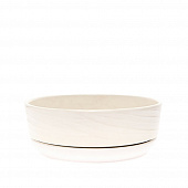 Купить Горшок керамический Эниф бонсай d22 см белый по низкой цене