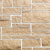 Купить Искусственный камень KR Professional Выветренный туф 03080 бежевый по низкой цене