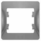 Купить Рамка Schneider Electric Glossa GSL000301 алюминий одноместная по низкой цене