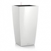 Купить Кашпо Lechuza Mini Cubico Complete white high gloss 14x14x26 см по низкой цене