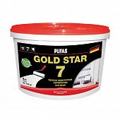 Купить Краска PUFAS GOLD STAR 7 в/д, акрилатная, супербелая 0,9 л по низкой цене