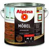 Купить Лак Alpina Moebel акриловый для мебели глянцевый 2,5 л по низкой цене