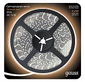 Купить Лента Gauss LED 312000110 2835/120-SMD светодиодная IP20 9,6W 12V DC теплый белый 5 м по низкой цене