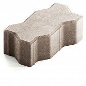 Купить Тротуарная плитка Steingot Сити 80 из белого цемента с полным прокрасом зигзаг белая 225х112,5х80 мм по низкой цене