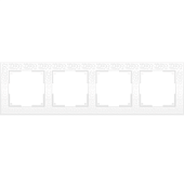 Купить Рамка Werkel Flock WL05-Frame-04-white белая четырехместная по низкой цене