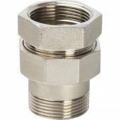 Купить Соединитель Stout разъемный американка SFT-0041-000112 1 1/2 дюйма уплотнение под гайкой o-ring кольцо никелированное с внутренней и наружной резьбой по низкой цене