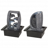 Купить Фонтан Водопад с подсветкой настольный высота 25 см микс 894227 по низкой цене