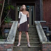 Купить Платье Lara FF05887 кофе по низкой цене