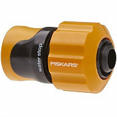 Купить Коннектор Fiskars 1023671 для шланга 3/4 дюйма с автостопом по низкой цене