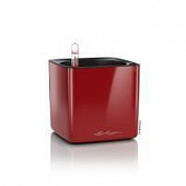 Купить Кашпо Lechuza Cube Glossy Complete scarlet red high gloss 14x14x14 см по низкой цене