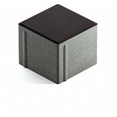 Купить Тротуарная плитка Steingot Сити 80 из серого цемента с частичным прокрасом квадрат черная 100х100х80 мм по низкой цене