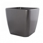 Купить Кашпо Lechuza Quadro LS Complete charcoal metallic 21x21x20 см по низкой цене