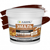 Купить Эмаль Лакра акриловая для пола красно-коричневая 0,9 кг по низкой цене