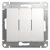 Купить Выключатель Schneider Electric Glossa GSL000131 трехклавишный белый по низкой цене