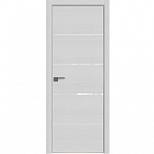 Купить Дверное полотно Profil Doors 20ZN экошпон Монблан стекло белый лак с врезкой под магнитный замок и скрытые петли 2000х600 мм по низкой цене