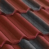 Купить Черепица Metrotile Gallo композитная красно-черная по низкой цене