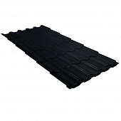 Купить Металлочерепица Grand Line Kvinta Plus Velur20 Ral 9005 резка по низкой цене