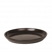Купить Поддон керамический d20,5 см темно-коричневый по низкой цене