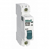 Купить Автоматический выключатель DEKraft ВА-101 1п C 16А 4.5кА по низкой цене