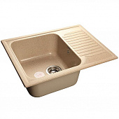 Купить Мойка GranFest Standart GF-S645L кухонная композитная песочная 641х496 мм по низкой цене