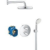 Купить Комплект Grohe Grohtherm 1000 34614001 душевой с верхним душем Tempesta 210 по низкой цене