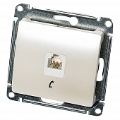 Купить Розетка телефонная Schneider Electric Глосса перламутр по низкой цене