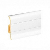 Деревянный, металлический, пластиковый напольный плинтус.