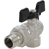 Купить Кран Stout шаровой SVB-0008-000015 полнопроходной угловой латунный американка по низкой цене
