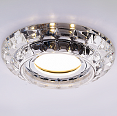 Купить Светильник Italmac Bohemia LED 51 1 70 MR16 с подсветкой прозрачный 50 Вт точечный встраиваемый по низкой цене